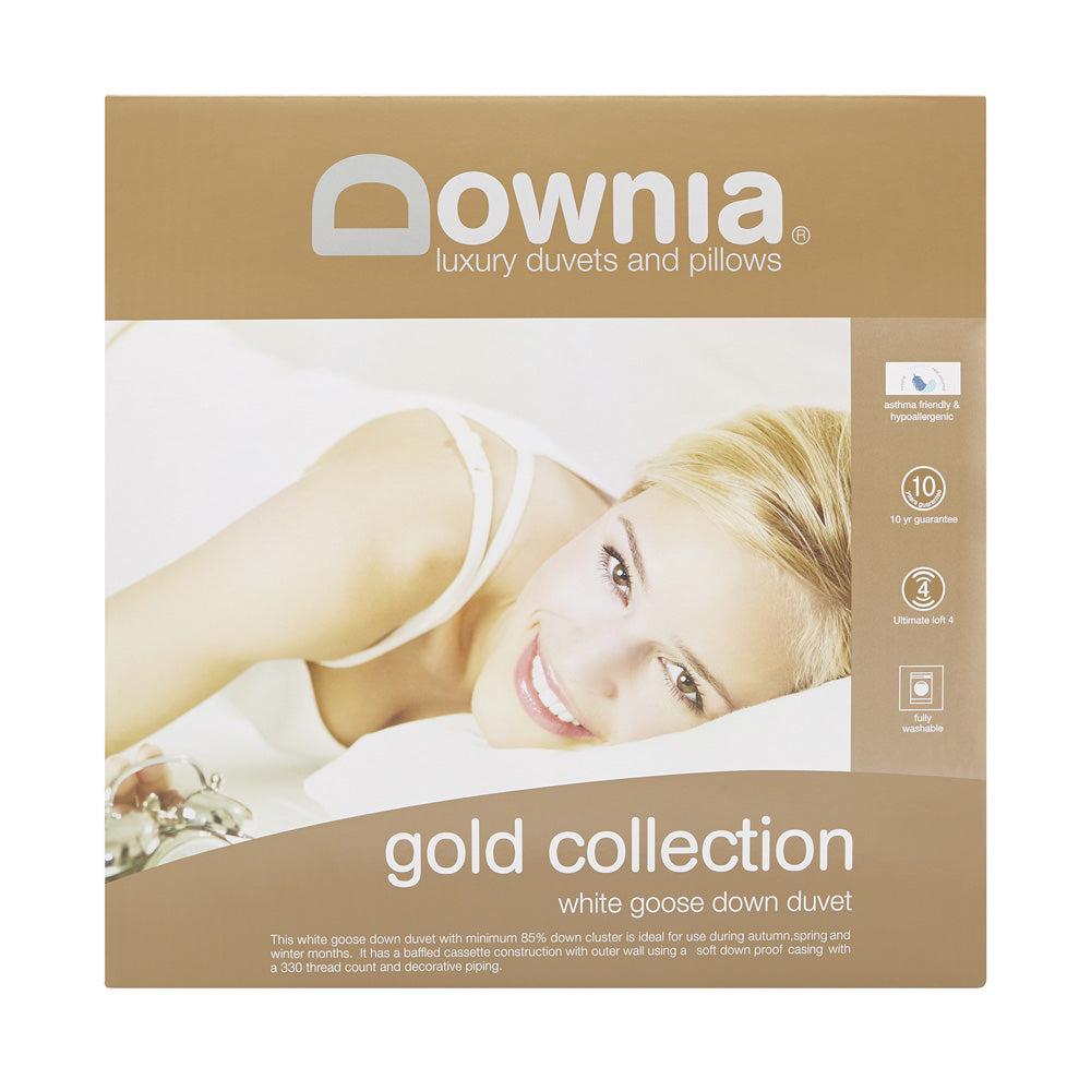 Premium 85/15 Goose Down & Feather Comforter - King Size Luxury Bedding for All Seasons | Warm & Breathable for Cozy Sleep