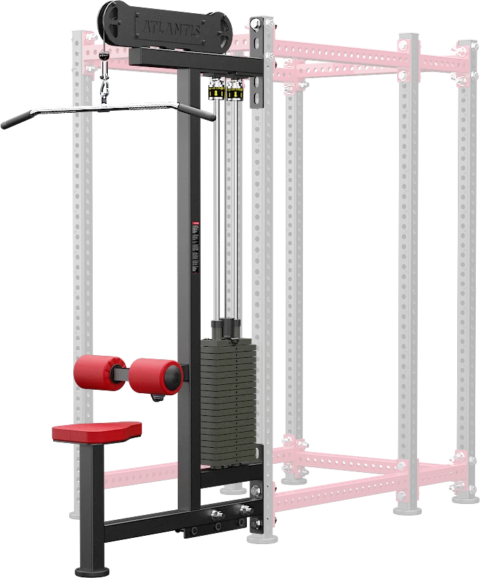 ATLANTIS Lat Pulldown Machine - Home Gym Strength Training Equipment for Back & Arm Workouts - Perfect for Home Fitness & Commercial Gyms