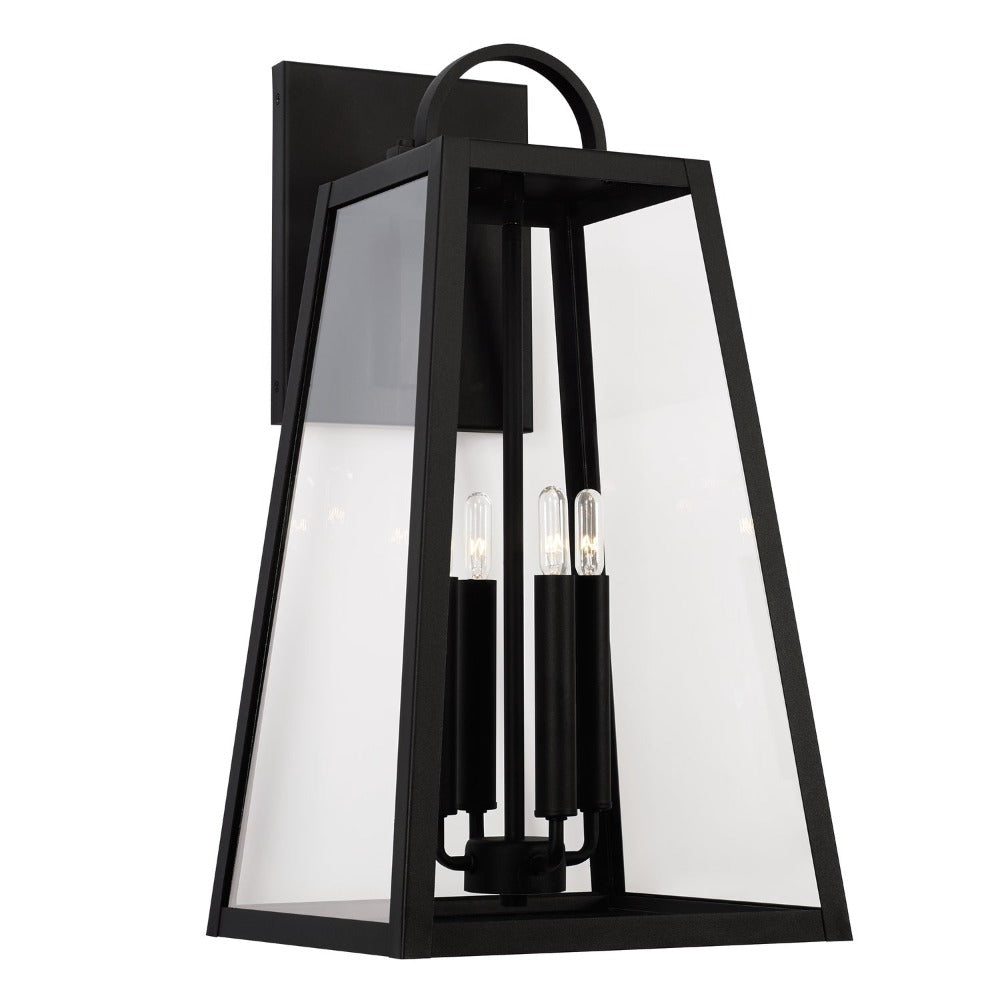 Andrew Outdoor Wall Lantern - Weatherproof LED Exterior Light Fixture for Porch, Patio & Garden - Dusk to Dawn Sensor & Rust-Resistant Metal Design