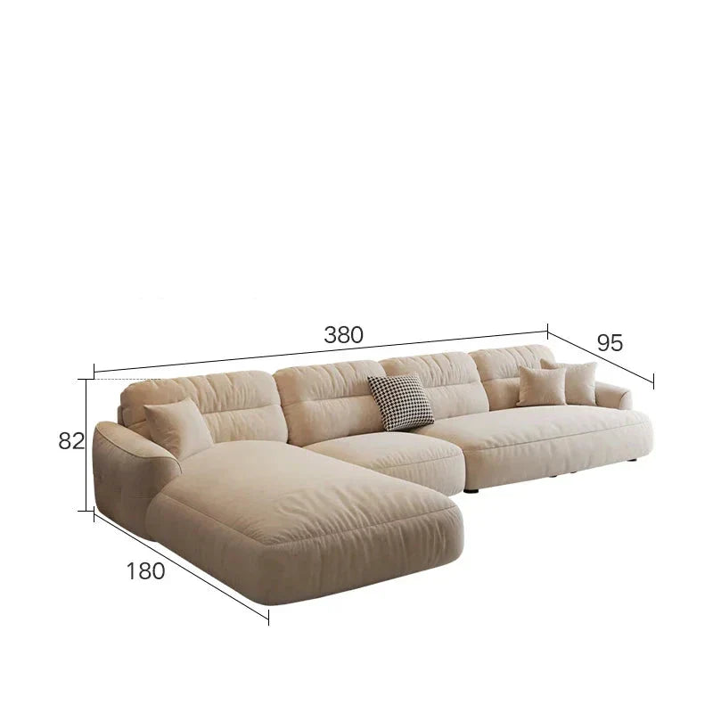 Lazy Para Sectional Lounge Sofa - Modern Comfort for Ultimate Relaxation | Perfect for Living Room, Home Theater & Family Gatherings