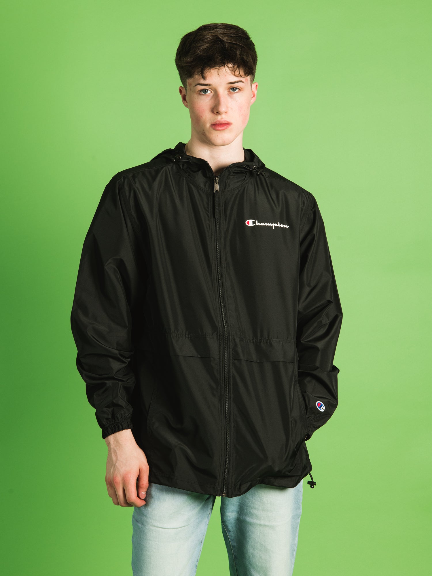 Champion Stadium C Logo Script Full Zip Jacket - Stylish & Comfortable Hoodie for Men & Women - Perfect for Casual Wear, Gym, and Outdoor Activities