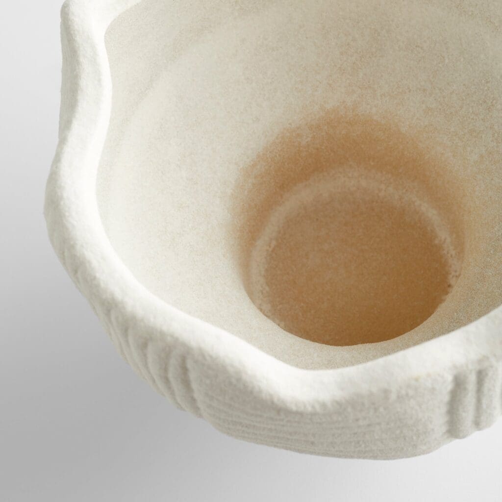 Cyan Design 11467 Astraea White Ceramic Vase - Elegant Home Decor for Living Room, Dining Table & Wedding Centerpieces