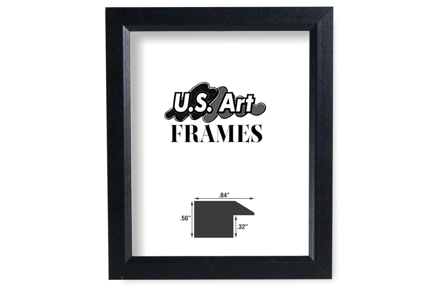 20x27 Inch Black Solid Poplar Wood Picture Frame - .84 Inch Thin Profile, Wall Decor for Posters, Photos & Art - Perfect for Living Room, Bedroom & Office Decor