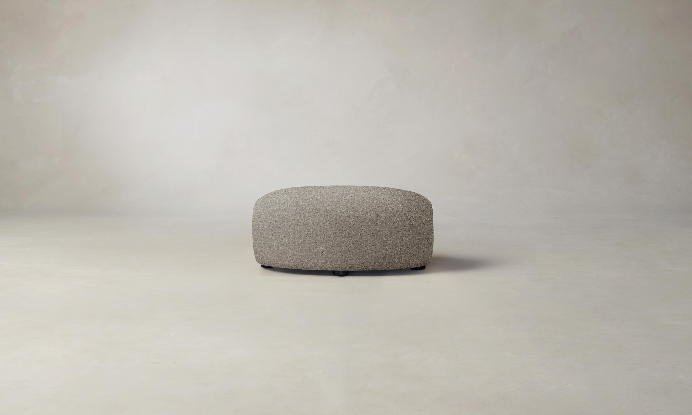 Premium Chelsea Ottoman with Performance Bouclé Fabric - Modern Footrest & Accent Stool for Living Room, Bedroom & Office Decor