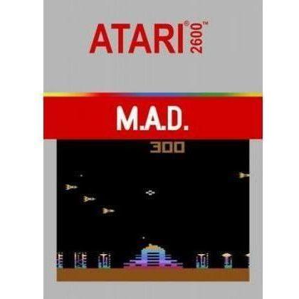 Atari 2600 M.A.D. Retro Game Cartridge - Classic Vintage Video Game for Atari 2600 Console - Perfect for Retro Gaming Enthusiasts & Collectors