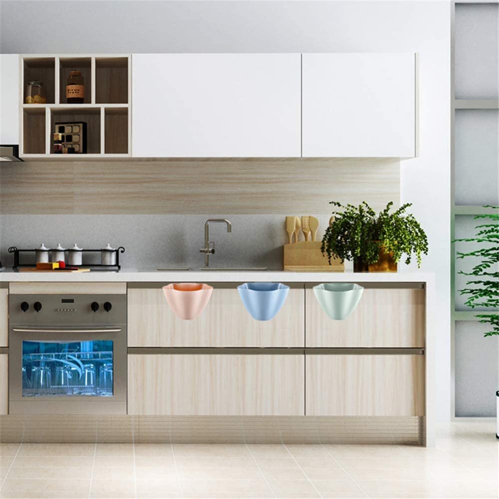 Mini Plastic Trash Bin - Hanging Kitchen Garbage Can for Cabinet Door, Desk & Small Space Storage | Eco-Friendly Green Waste Container | Perfect for Office, Bathroom & Under Sink Organization