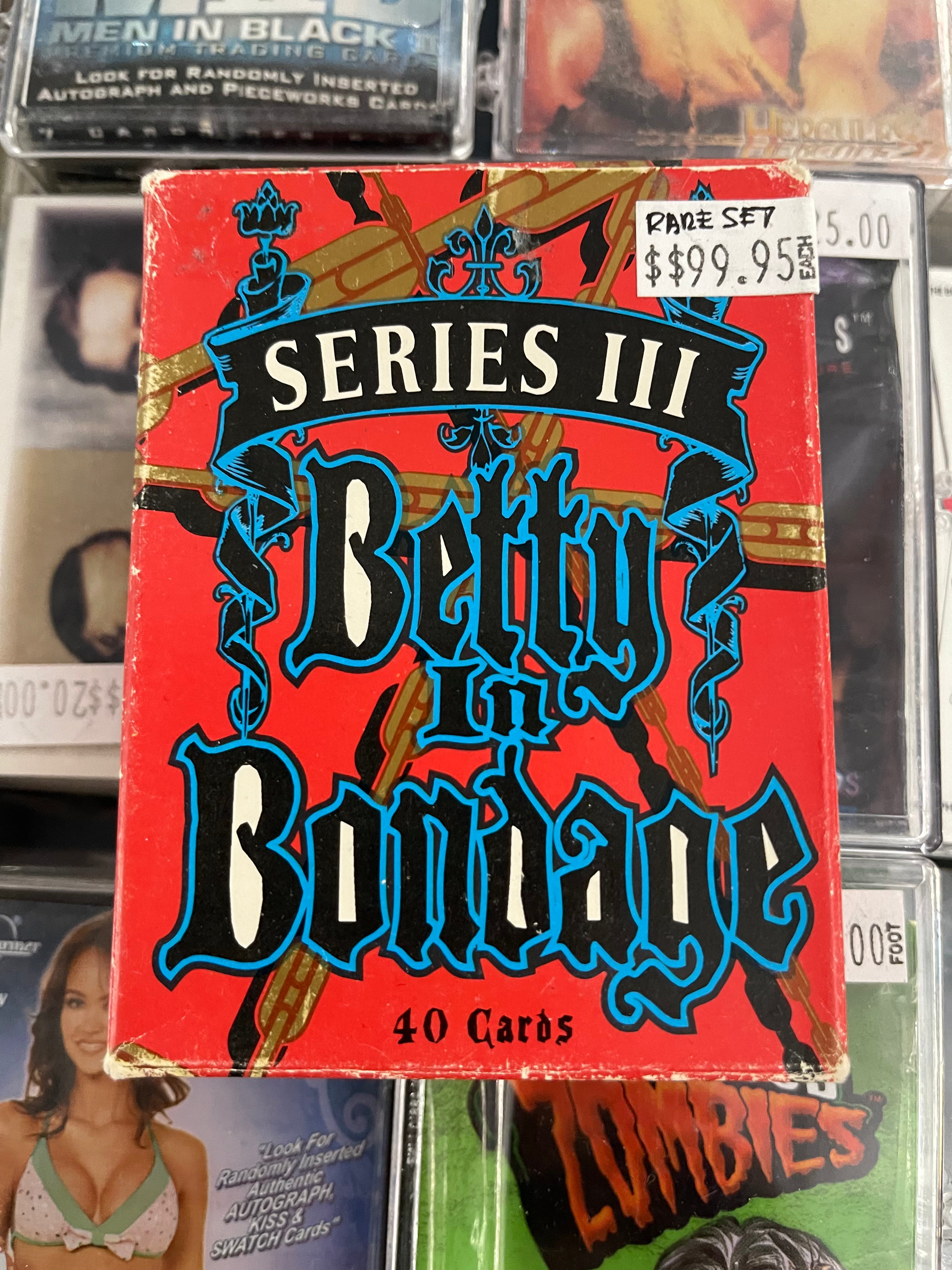 Vintage Bettie Page Bondage Trading Cards Set - Rare 1990s Collectible for Pinup & BDSM Enthusiasts - Perfect for Collectors, Fans & Retro Decor