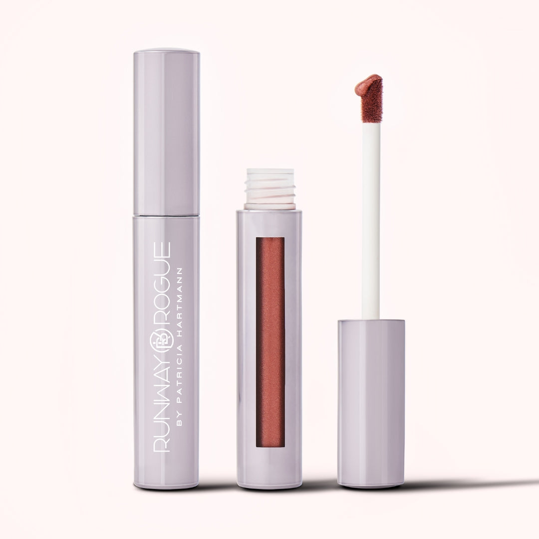 Film Noir Frosted Rich Golden Bronze Liquid Lipstick - Long Lasting Matte Finish for Parties, Date Night & Special Occasions