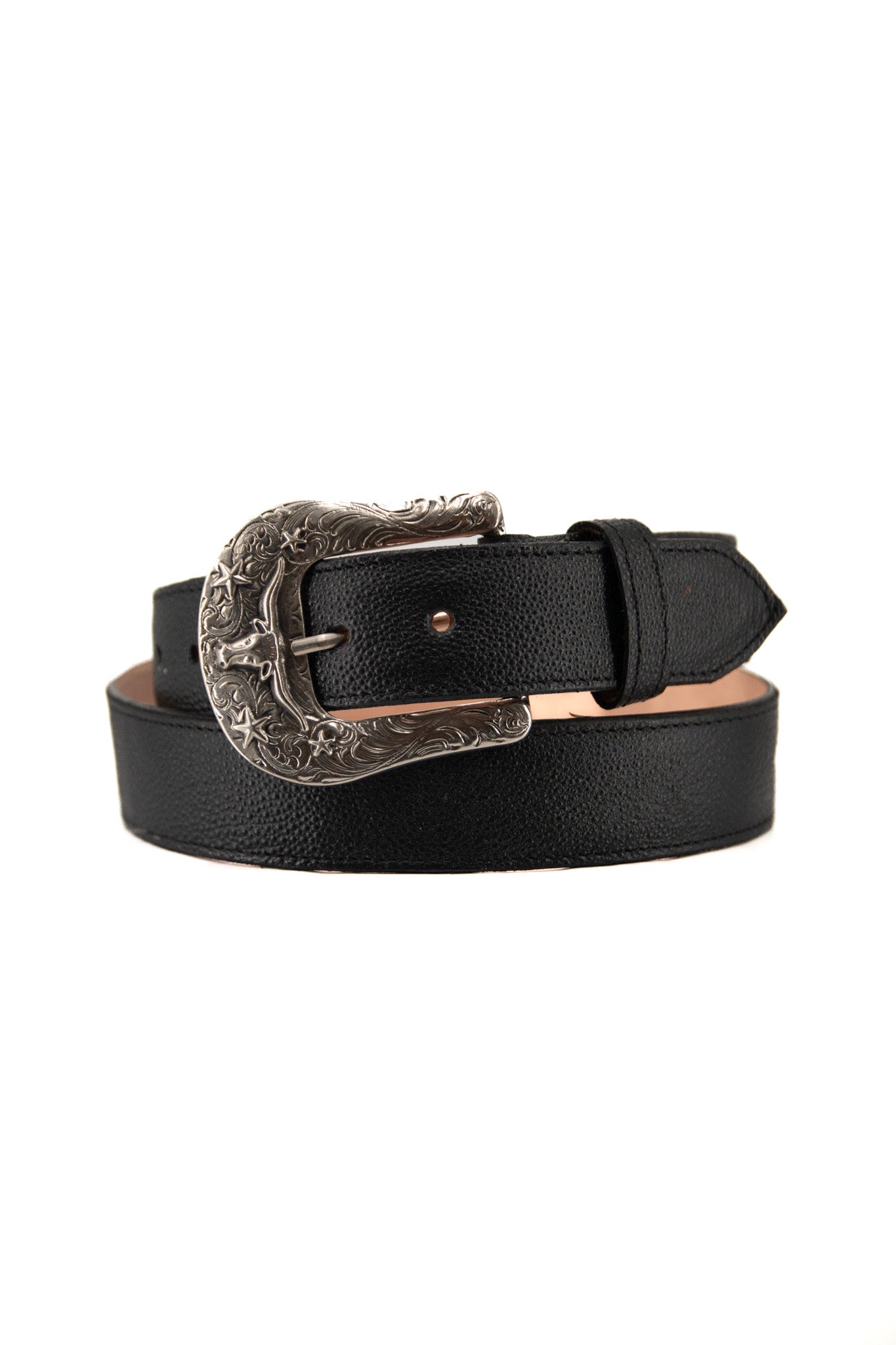Premium Genuine Stingray Skin Cowboy Belt for Men - Western Style Leather Belt with Buckle - Perfect for Rodeo, Country Music Festivals & Western Fashion Outfits