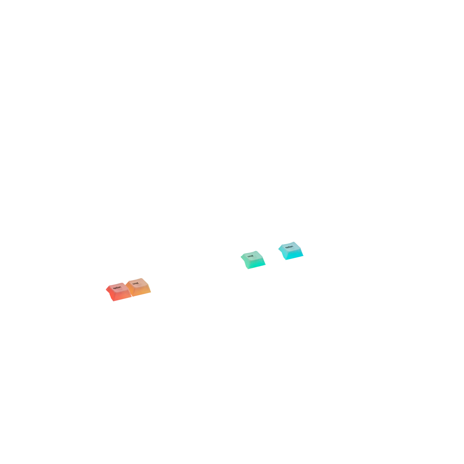 Polychroma Keycaps for Mechanical Keyboards - Custom RGB Backlit Keycaps for UK Layout (Ideal for Gaming, Typing & Office Use)