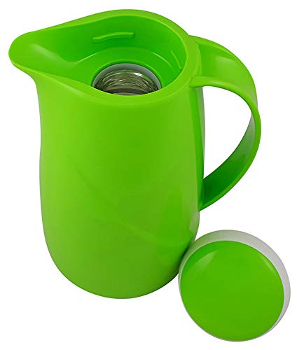 Helios Wave Vacuum Insulated Stainless Steel Water Bottle - 1 Liter (34 oz) - Kiwi Green - Keeps Drinks Hot/Cold for Hours - Perfect for Hiking, Gym, Office & Travel