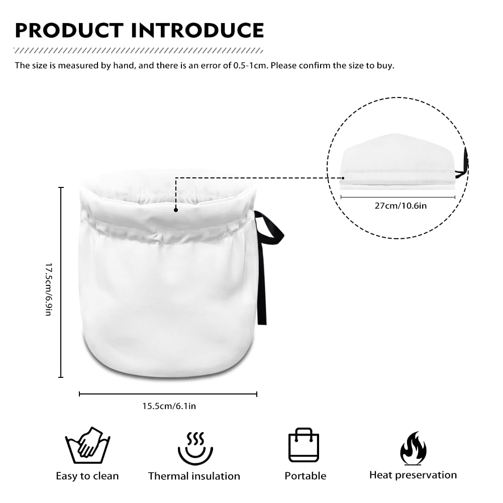 Cotton Tea Cozy - Insulated Tea Pot Cover with Coffee Croissant Print - Thick Extra Warm Teapot Lid for Home Kitchen Decor - Perfect for Tea Parties, Coffee Breaks, and Cozy Kitchen Accessories
