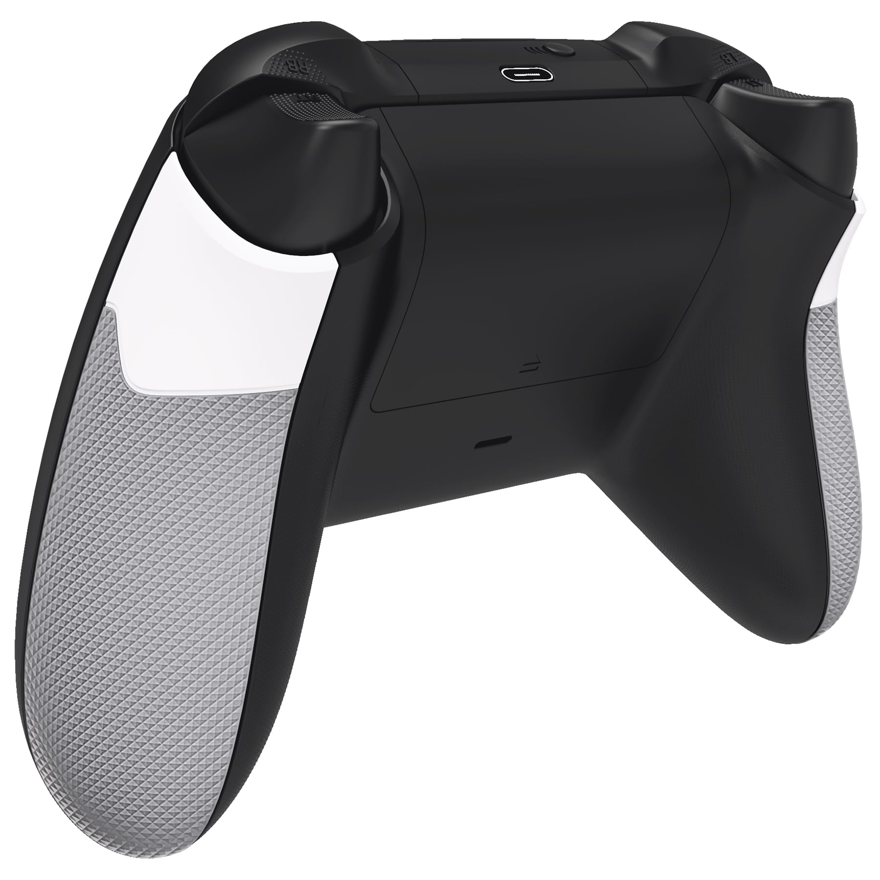 eXtremeRate Rubberized Grip Case & Side Shell Cover for Xbox Series X/S Controller - DIY Replacement for Xbox Core Controller Model 1914 (White Gray) - Perfect for Gaming, Streaming & Competitive Play - NOT Included Controller