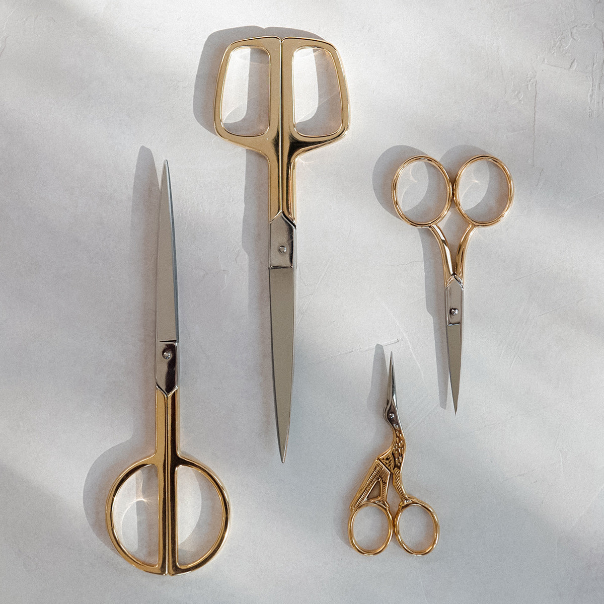 Premium Gold Handle Paper Scissors - Sharp Stainless Steel Blades for Crafting, Office & School Use - Perfect for Cutting Paper, Fabric & DIY Projects