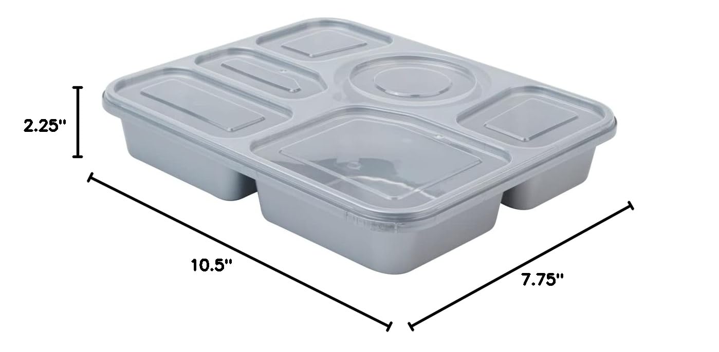 Restaurantware Futura 50.7oz Meal Prep Containers with Lids - 100 Pack Tamper-Evident Microwavable Disposable Plastic Food Storage Containers for Takeout, Lunches & Meal Prepping - BPA-Free, Leak-Proof (Ideal for Restaurants, Catering & Home Meal Prep)