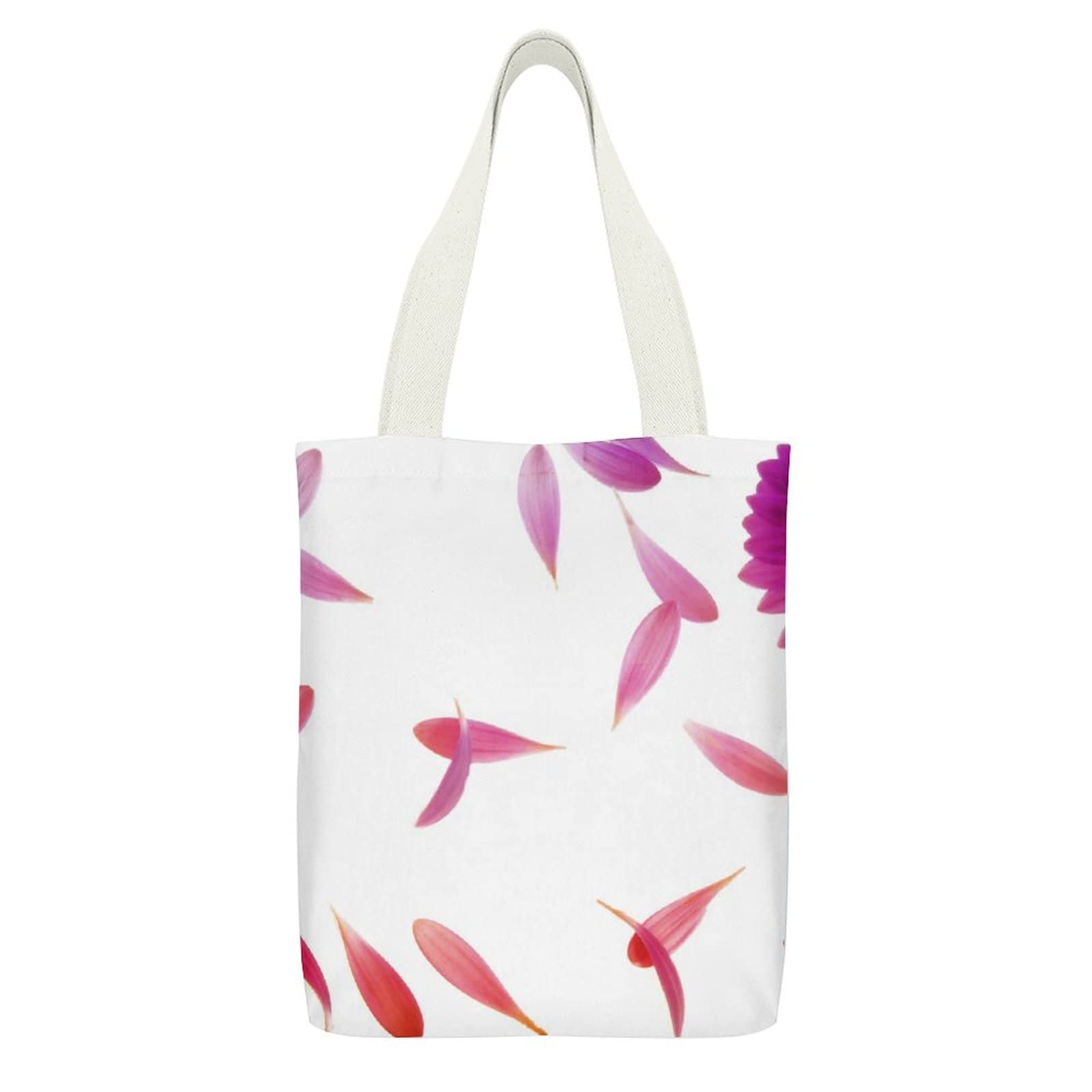 Stylish Canvas Tote Bag for Women - Reusable Grocery & Beach Tote with Zipper Closure - Perfect for Shopping, Travel & Daily Use