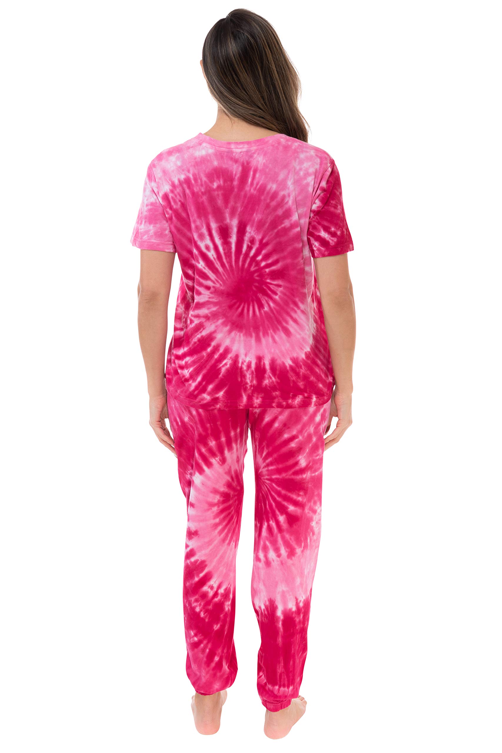 Just Love Pajama Jogger Pant Set - Soft Sleepwear Pjs for Women & Men in Buffalo Plaid & Tie Dye Patterns | Cozy Loungewear for Relaxing at Home, Sleepovers & Holidays