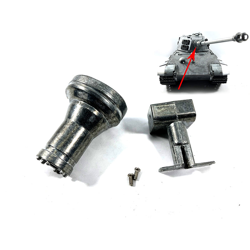 1/16 Scale Metal Turret Ventilator Cover & Handrails for German King Tiger RC Tank - BB Infrared Radio Control Spare Parts - Battlefield Simulation & Model Tank Upgrades