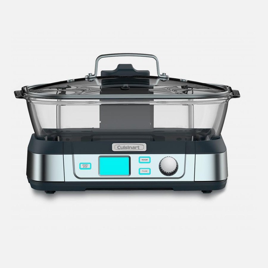 Cuisinart STM-1000C CookFresh Digital Glass Steamer - Refurbished with Warranty | Healthy Vegetable & Seafood Steaming | Perfect for Home Cooking & Meal Prep