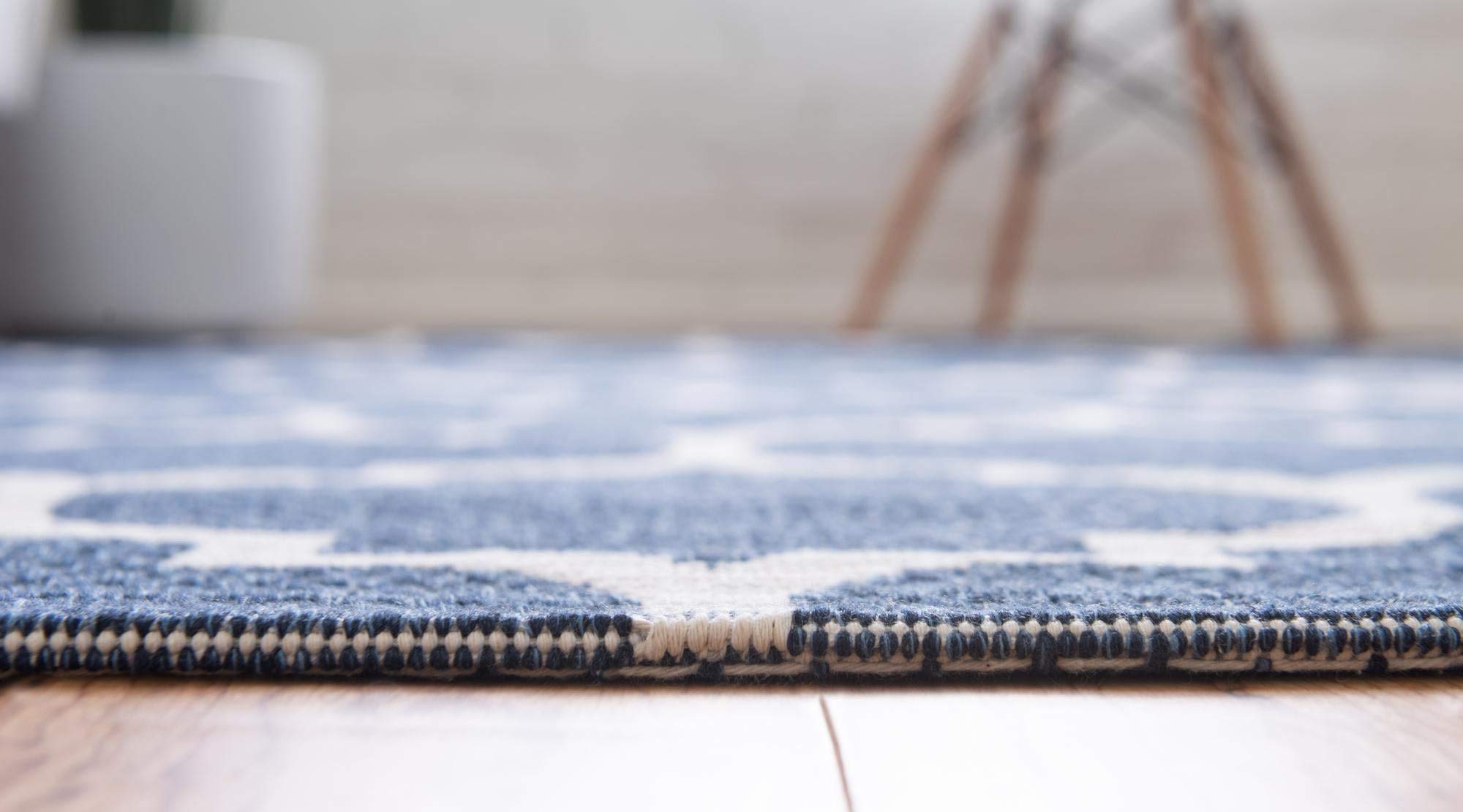 Georgia Collection 6' x 9' Navy Blue Flatweave Rug - Soft Modern Area Rug for Living Room, Dining Room & Open Floor Plans | Durable & Stylish Home Decor