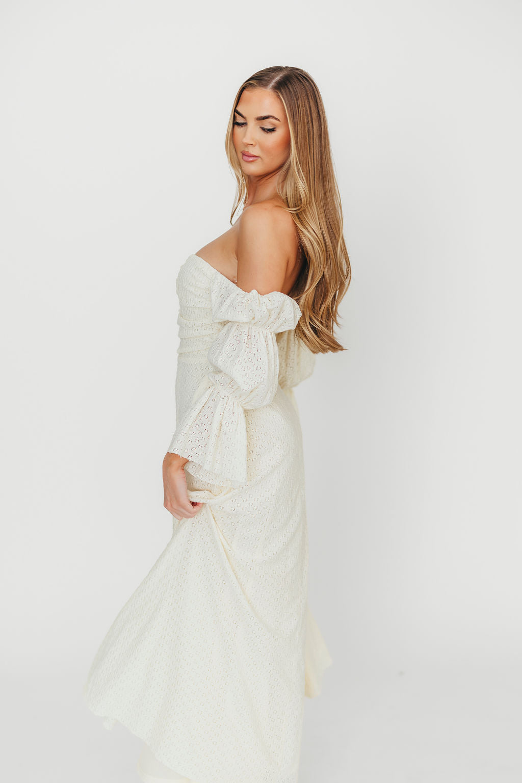 Corrine Tiered Sleeve Maxi Dress with Pockets in Butter Yellow - Bump Friendly Maternity Dress for Women | Perfect for Baby Showers, Beach Vacations & Summer Weddings