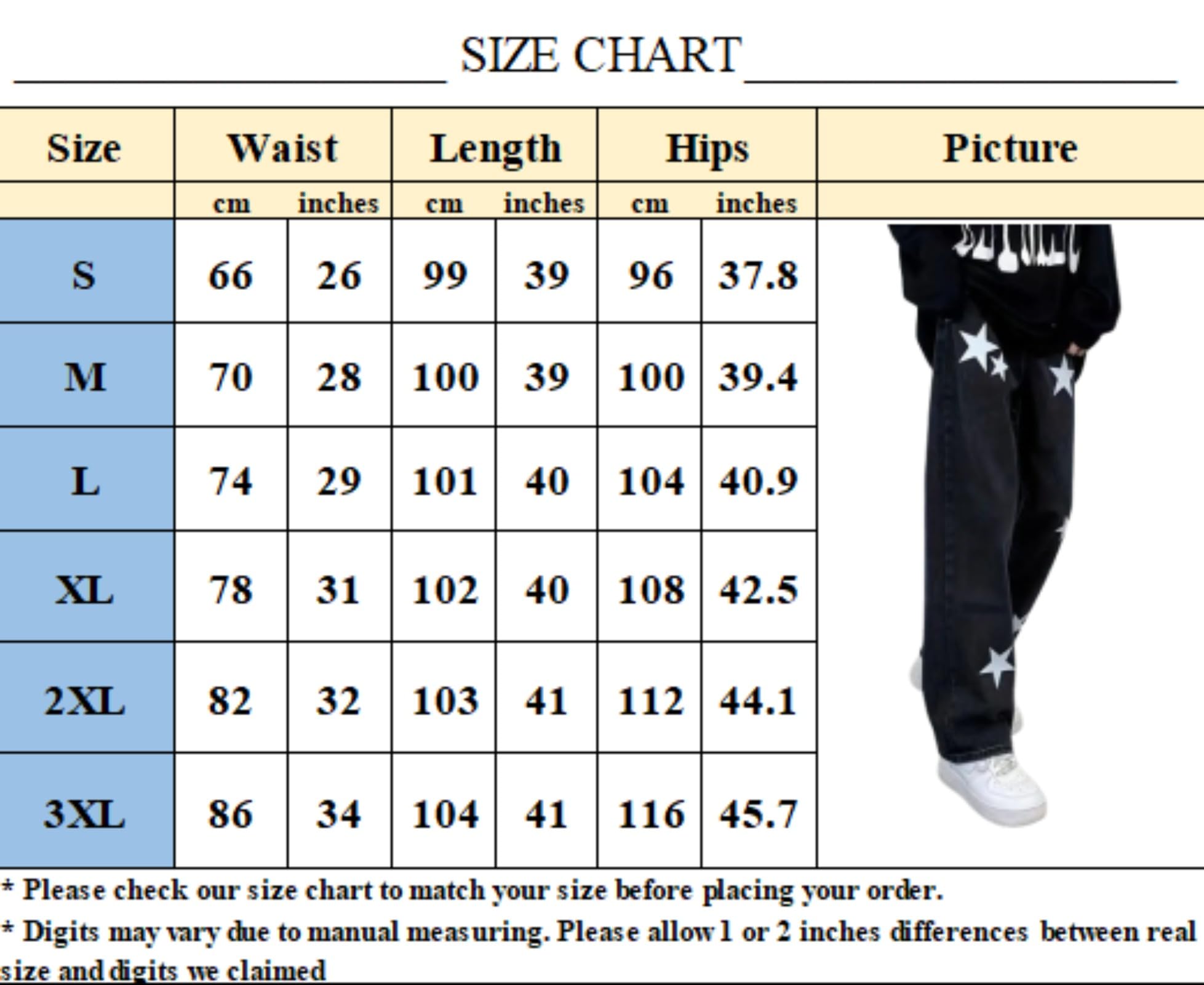 Y2K Star Graphic Goth Jeans - High Waisted Straight Leg Denim Pants for Women | Retro Streetwear Fashion for Concerts, Parties & Casual Outfits