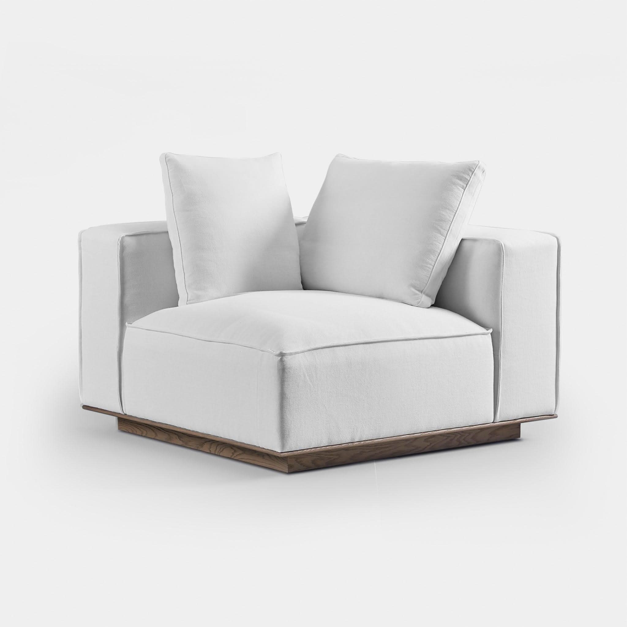 Modern Santorini Left Corner Sectional Sofa - Comfortable L-Shaped Couch for Living Room, Lounge & Home Theater