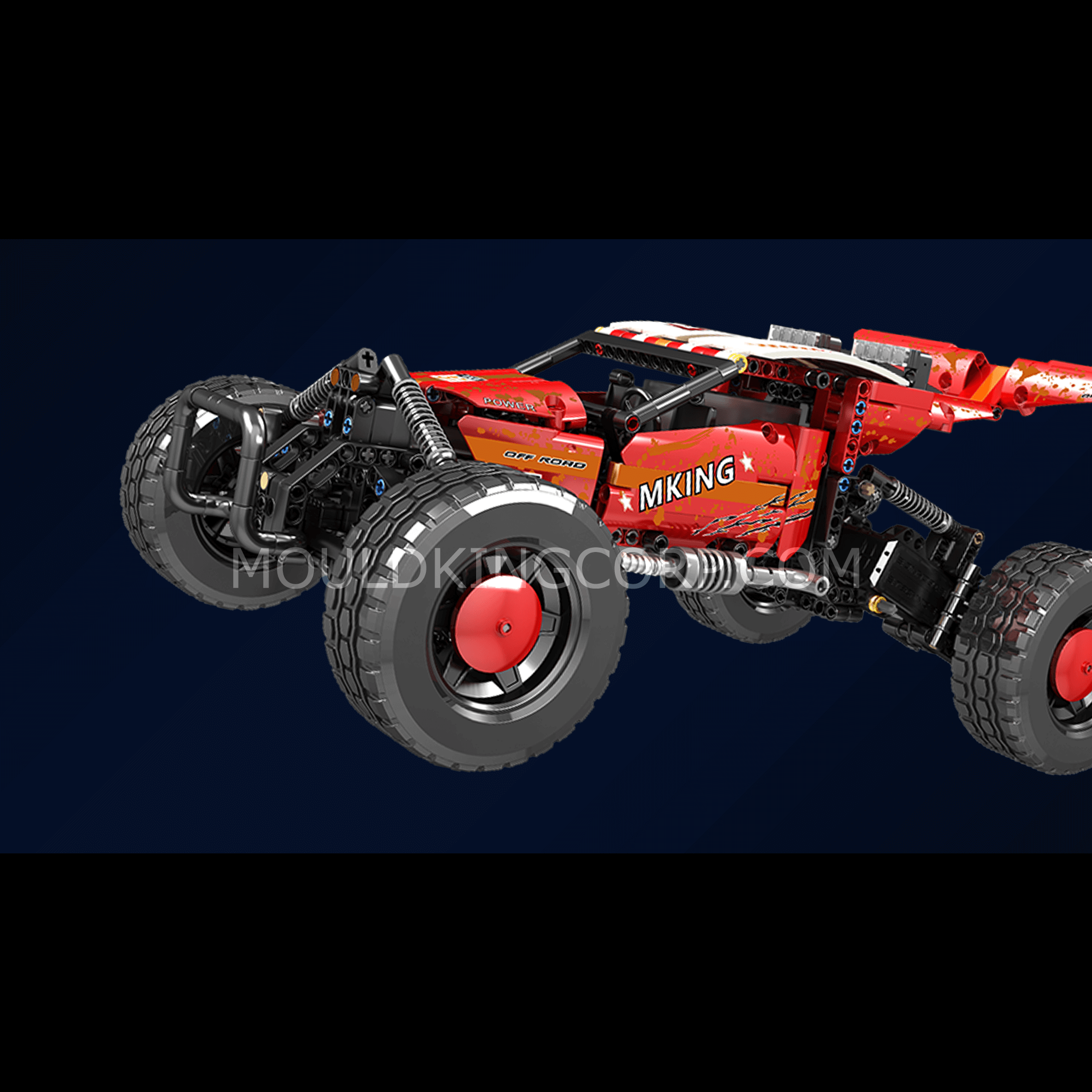 MOULD KING 18019B Hurricane Graffiti Buggy Remote Control Car Building Kit - 708 PCS STEM Toy for Kids & Adults | Perfect for Racing, Collecting & Creative Play