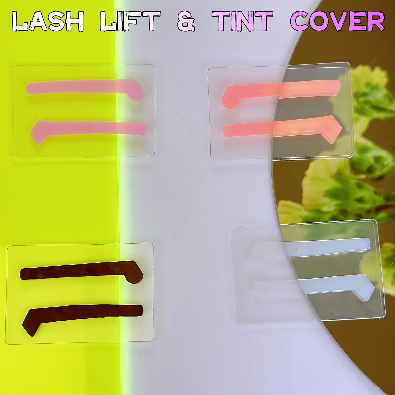 Professional Lash Lift Silicone Ribbon Covers - Self-Adhesive Soft Eyelash Perm Strips for Lash Lifting & Tinting (4 Pairs) - Ultra Gentle Firm Hold for Salon & Home Use