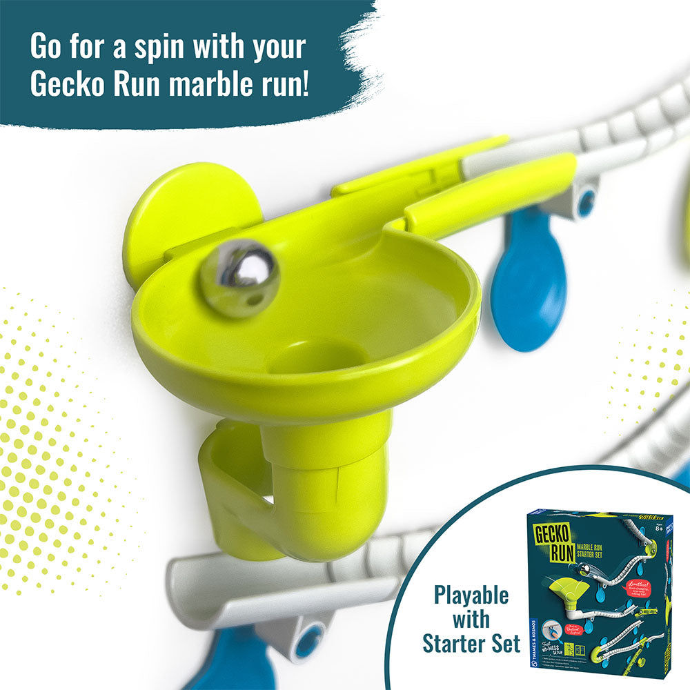 Gecko Run Marble Run Twister Expansion Pack - STEM Educational Toy for Kids - Fun Building Blocks for Creative Play at Home or School