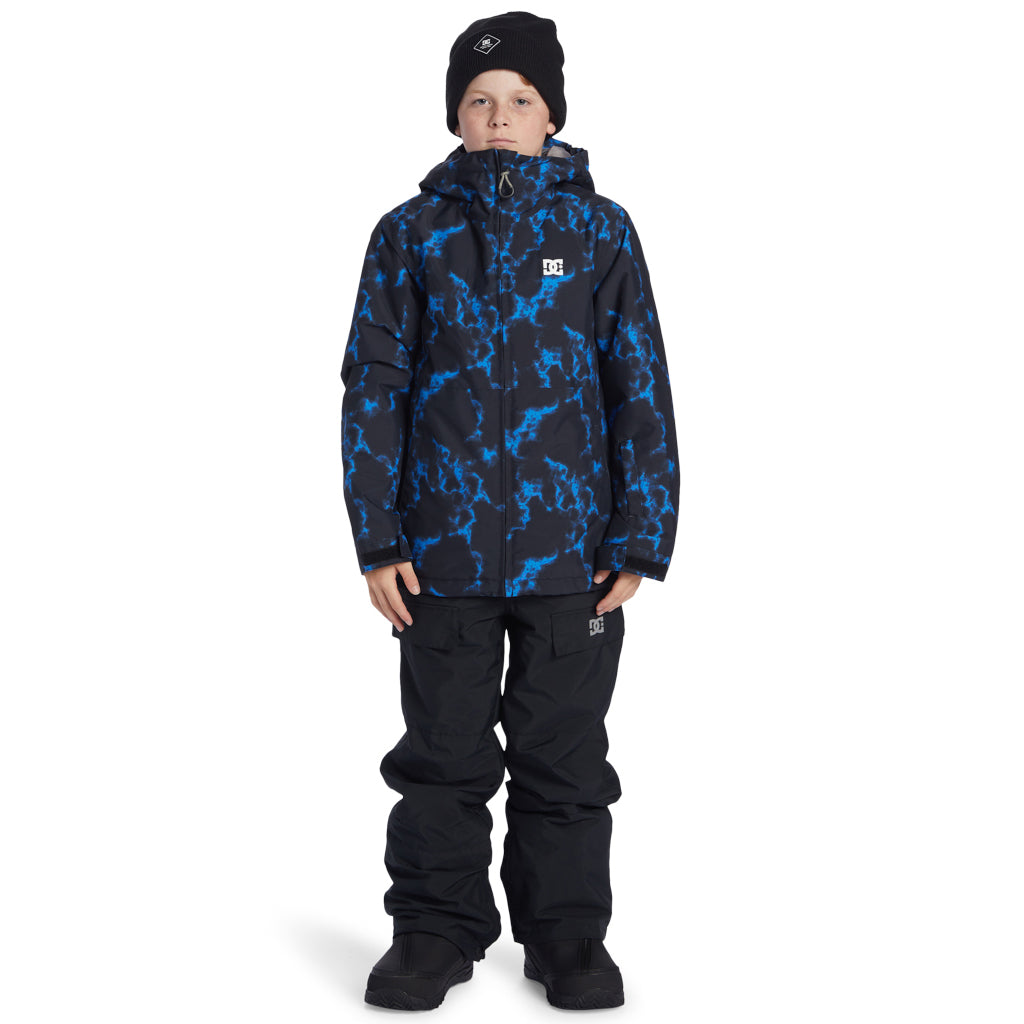 DC Basis Print Youth Jacket for Boys 2025 - Lightweight Waterproof Windbreaker for School, Outdoor Activities and Sports