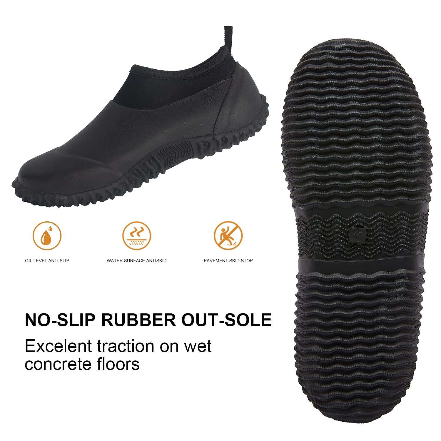 SWIFTFROG Unisex Waterproof Rubber Rain Boots for Outdoor & Gardening