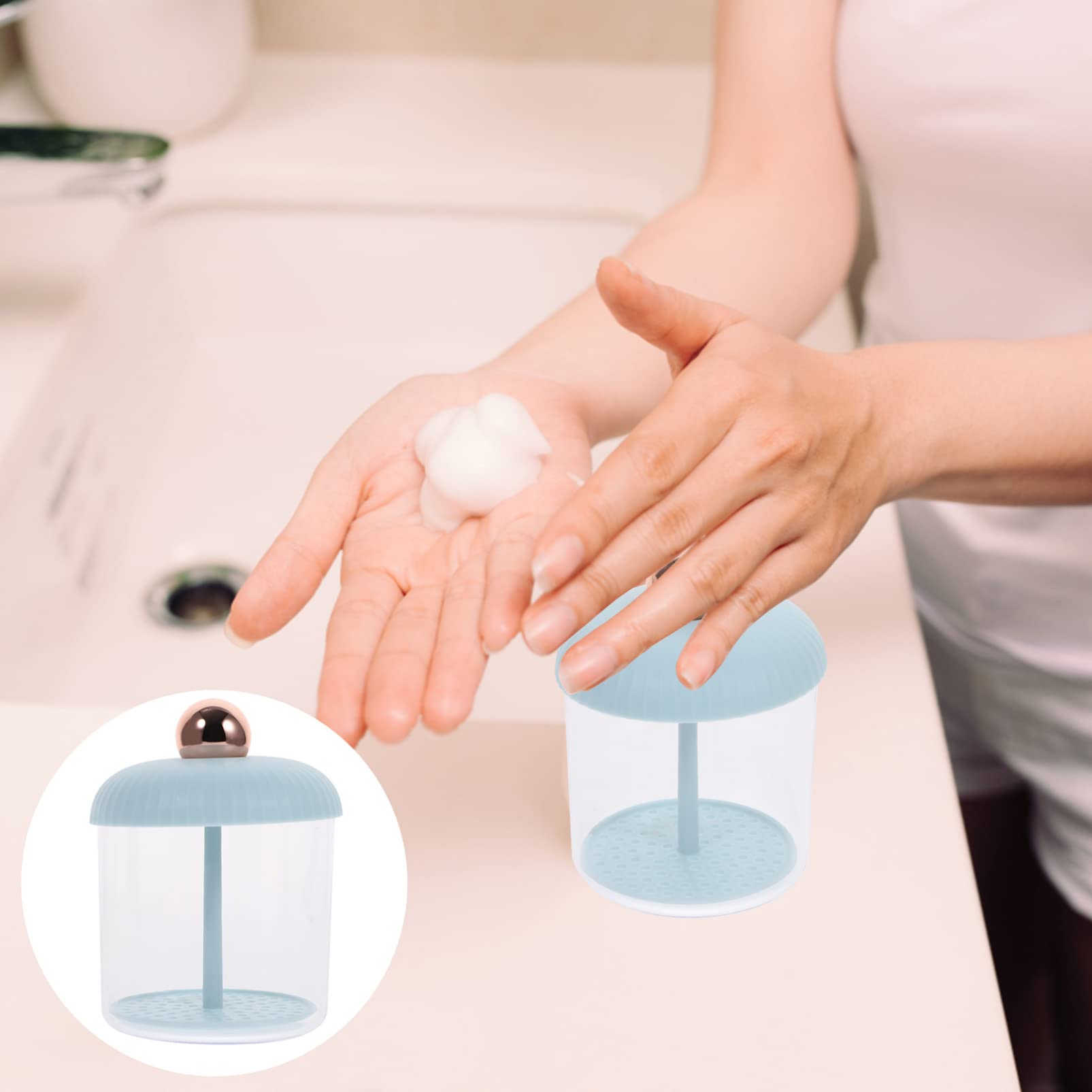 Beavorty Foam Face Wash - Perfect Whip Facial Cleanser | Korean Skincare Tool | Portable Manual Soap Foamer & Frother | For Gentle Cleansing & Deep Pore Care | Perfect for Travel, Daily Skincare Routine & Spa Days