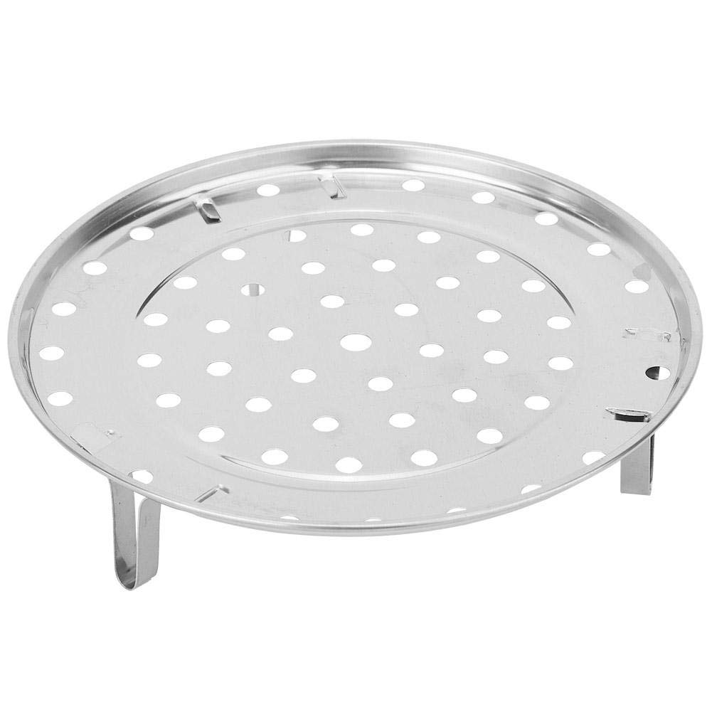 Premium Stainless Steel Round Steamer Basket - Large Silver Cooking Insert for Dumplings, Vegetables & Seafood | Perfect for Steaming, Boiling & Meal Prep