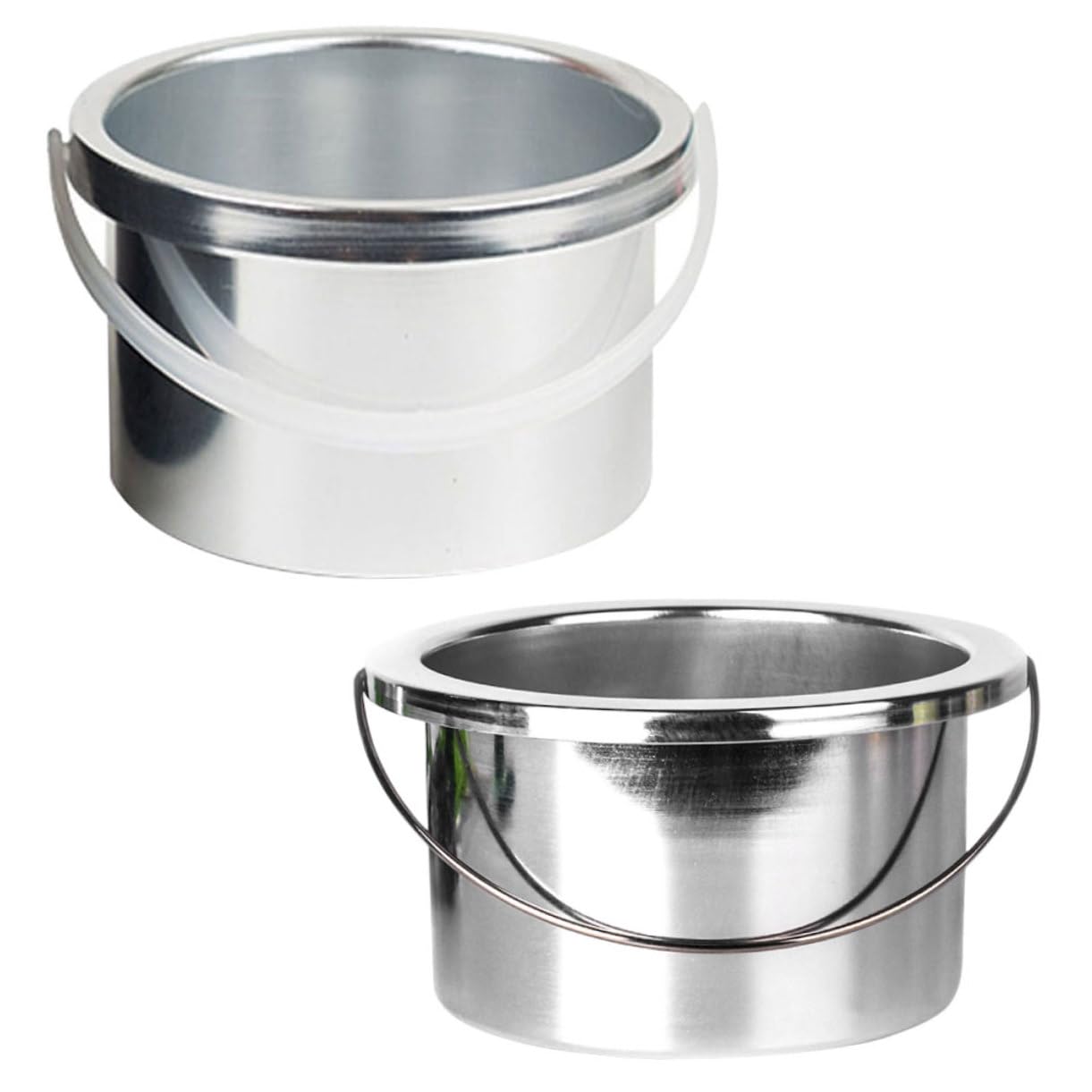 2 Pcs Wax Melting Machine Inner Pot - Wax Warmer Pan Replacement for Hair Removal, Small Aluminum Wax Warmer Metal Dish - Perfect for Salon, Spa & Home Use