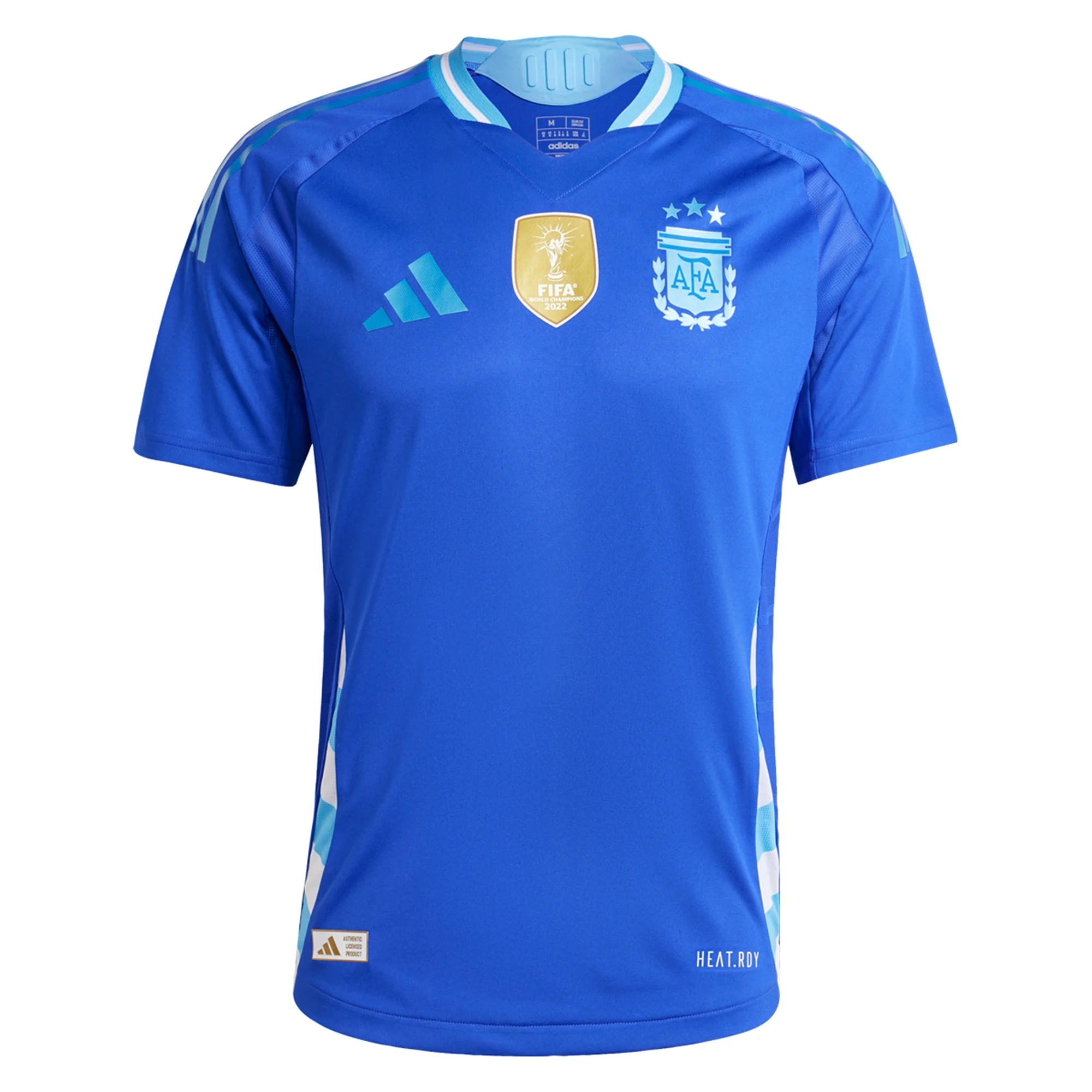 Adidas Argentina Authentic Away Soccer Jersey 24/25 - Lucid Blue/Blue Burst - Official Licensed Football Shirt for Men - Perfect for Matchdays, Training & Fan Support