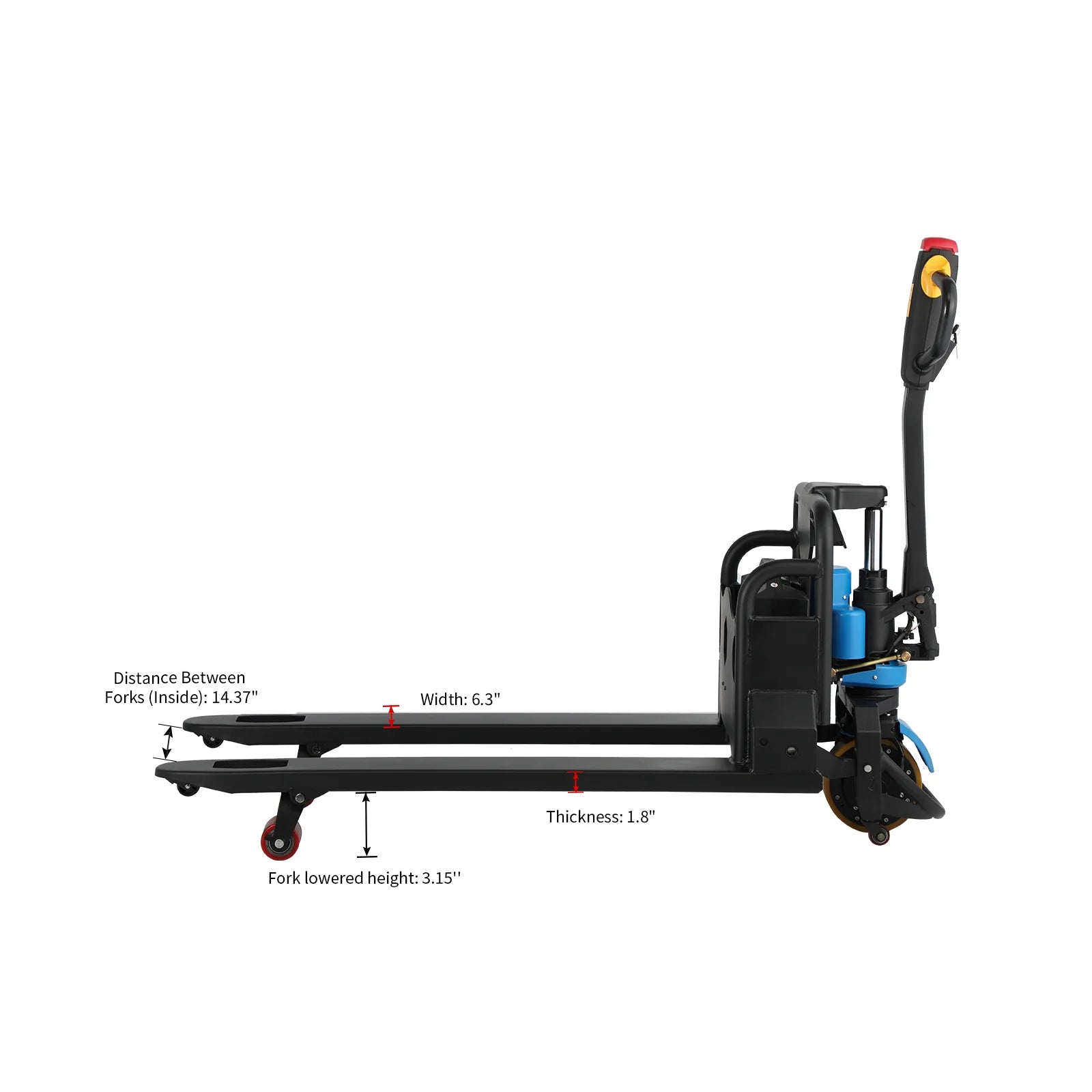 Apollolift A1021 Electric Pallet Jack - 3300 lbs Heavy Duty Battery Powered Pallet Truck, 45