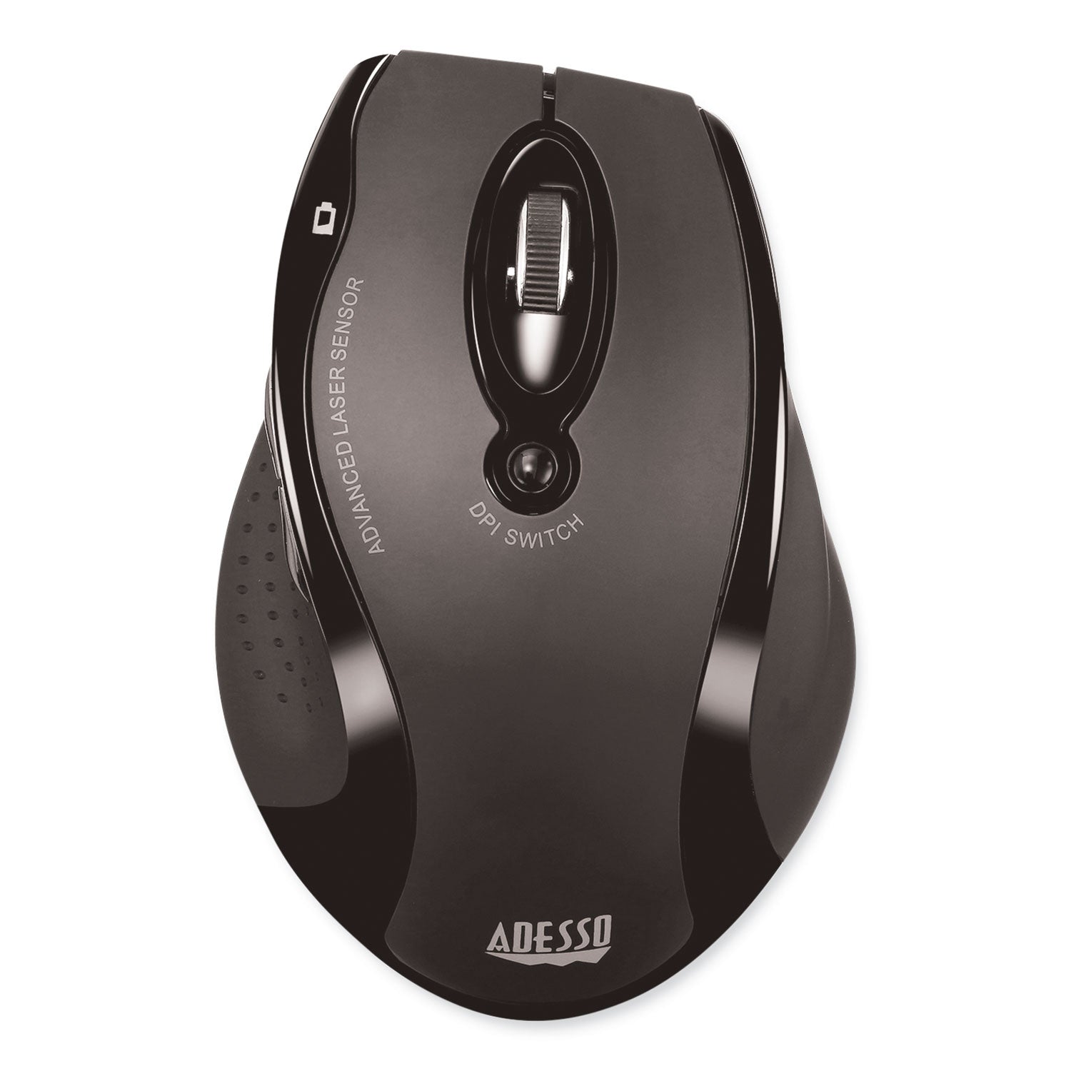 Adesso WKB1500GB Wireless Ergonomic Keyboard and Mouse Combo - 2.4GHz Frequency, 30ft Wireless Range, Black - Perfect for Office, Gaming, and Home Computer Use