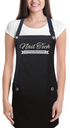 Professional Manicure Pedicure Nail Tech Apron - Waterproof & Adjustable for Nail Artists & Salon Technicians - Perfect for Nail Care, Spa Treatments & Beauty Services