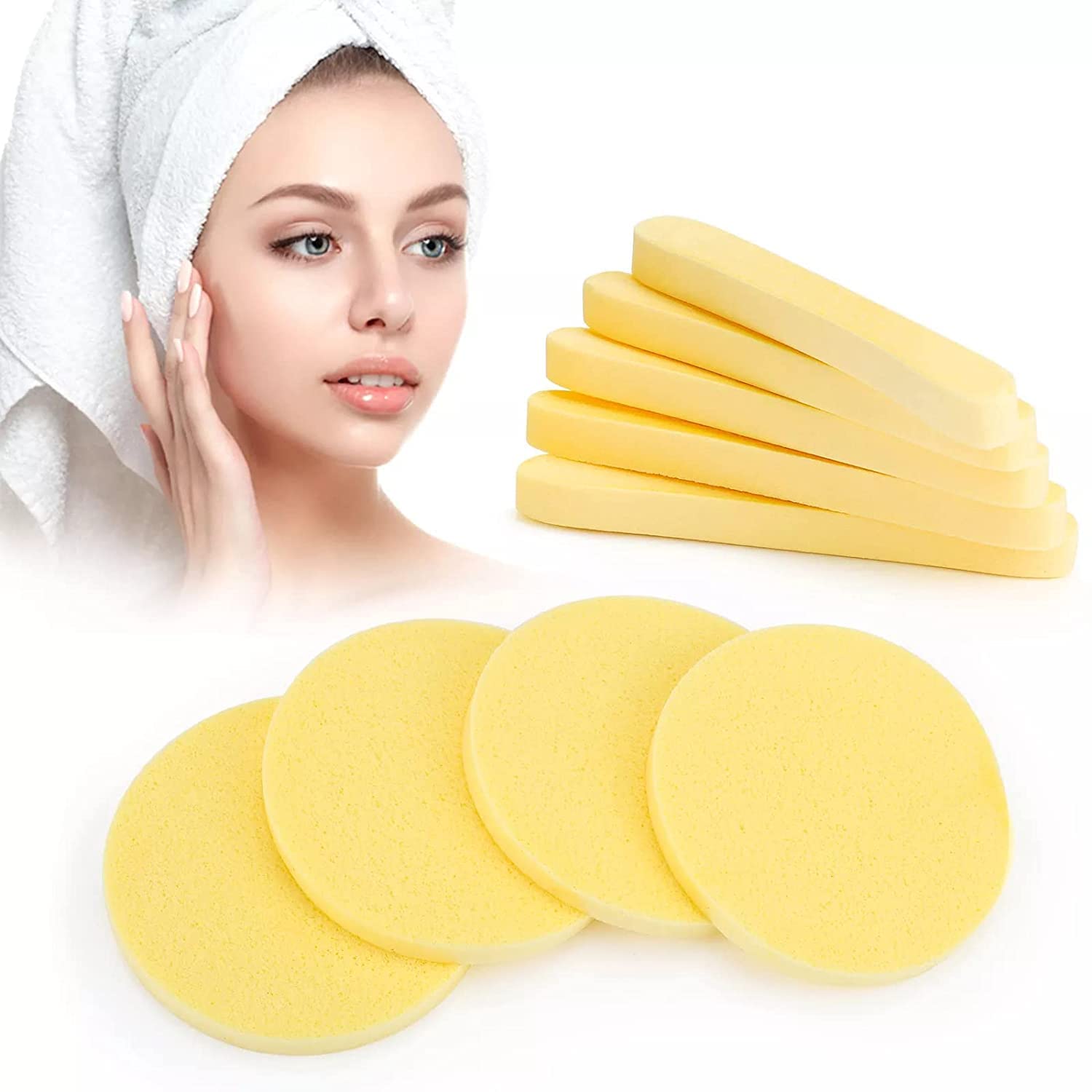 **Disposable Compressed Facial Sponge Sticks - 24 Pack | Makeup Remover Wipes & Travel-Friendly Wet Tissues for Skincare & On-the-Go Beauty**    *(Perfect for Travel, Gym, Daily Cleansing & Quick Makeup Removal)*