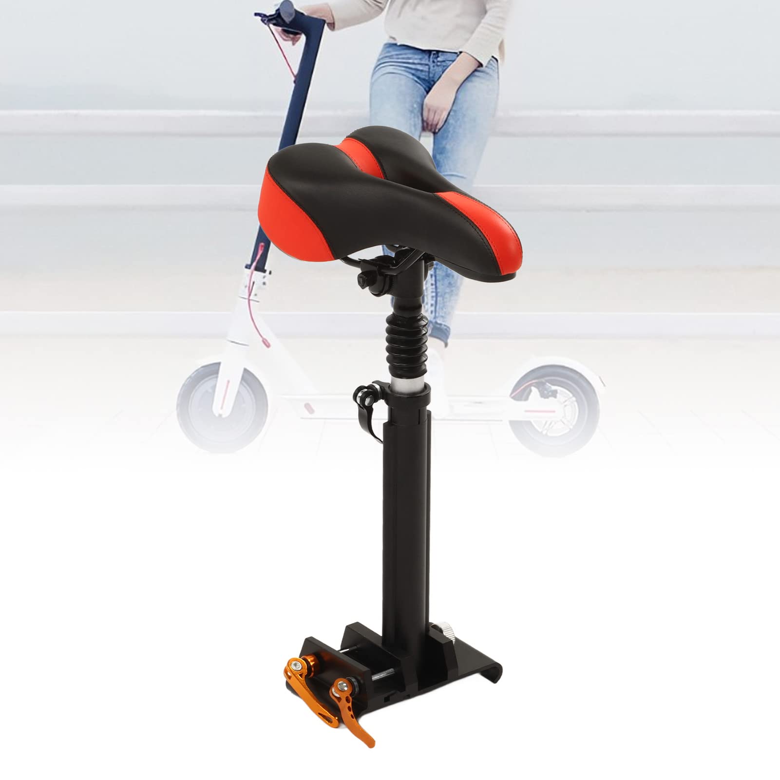 Foldable Adjustable Universal Electric Scooter Seat - Replacement Saddle for M365 & Other E-Scooters | Aluminum Alloy Frame with Thick Foam Padding | Perfect for Commuting & Urban Travel
