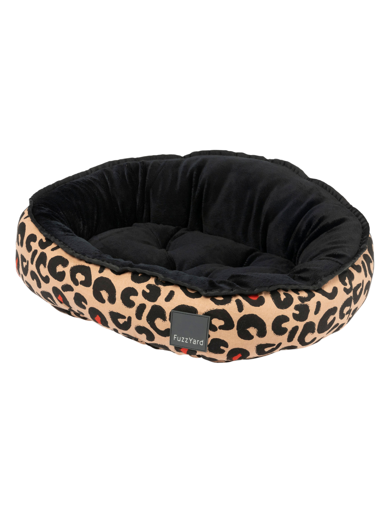 Fuzzyard Reversible Dog & Cat Bed - Soft Plush Pet Bed for Small Medium Large Dogs & Cats - Javan Pattern - Cozy & Comfortable for Home, Crate, or Travel Use