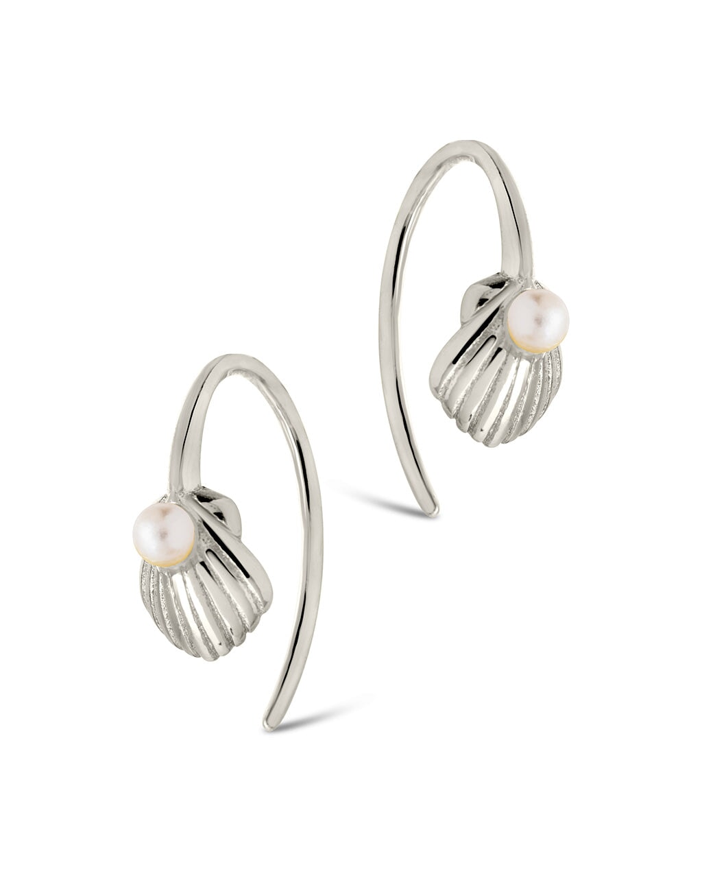Marjorie Pearl Shell Threader Earrings – Dainty & Elegant Jewelry for Women | Perfect for Weddings, Parties & Everyday Wear