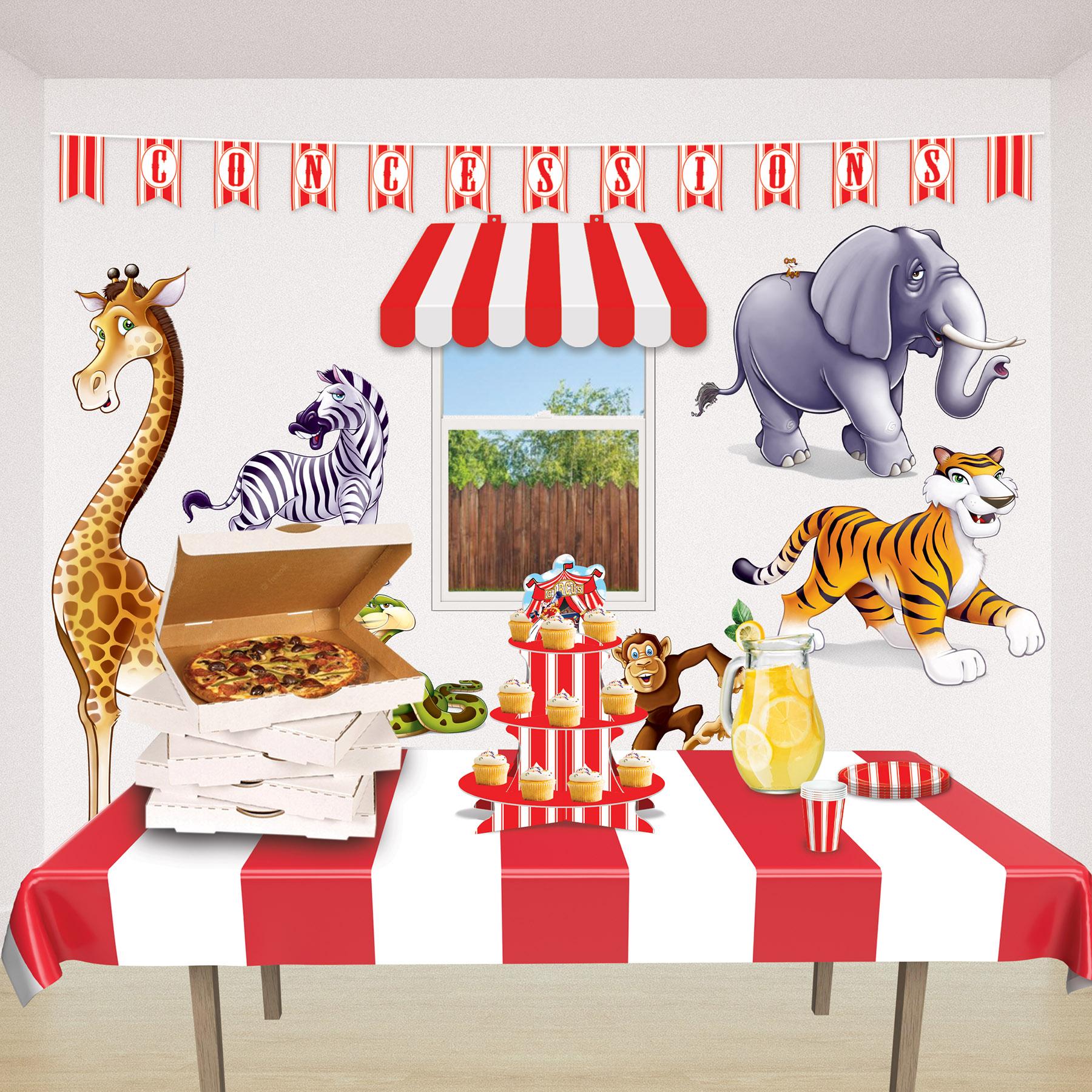 12 Pack Beistle Circus Tent Party Cupcake Stand - Colorful Cupcake Tower for Birthday Parties, Baby Showers & Carnival Themed Events