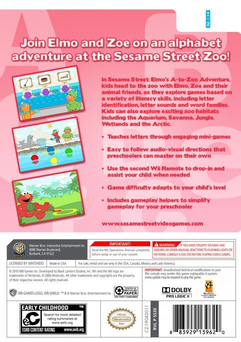 Sesame Street: Elmo's A to Zoo Adventure - Interactive Learning Toy for Toddlers | ABCs, Animals & Early Education | Perfect for Preschool Playtime & Gift Giving