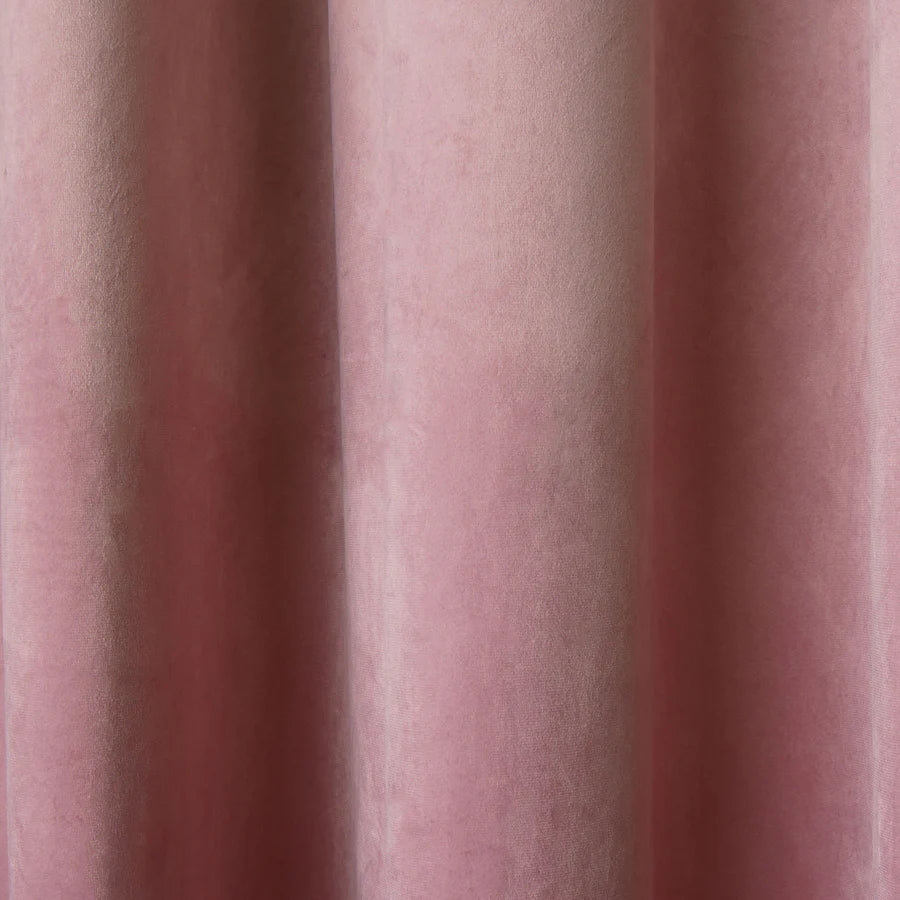 Laurence Llewelyn Bowen Montrose Eyelet Curtains in Blush - Elegant Sheer Window Drapes for Living Room & Bedroom Decor