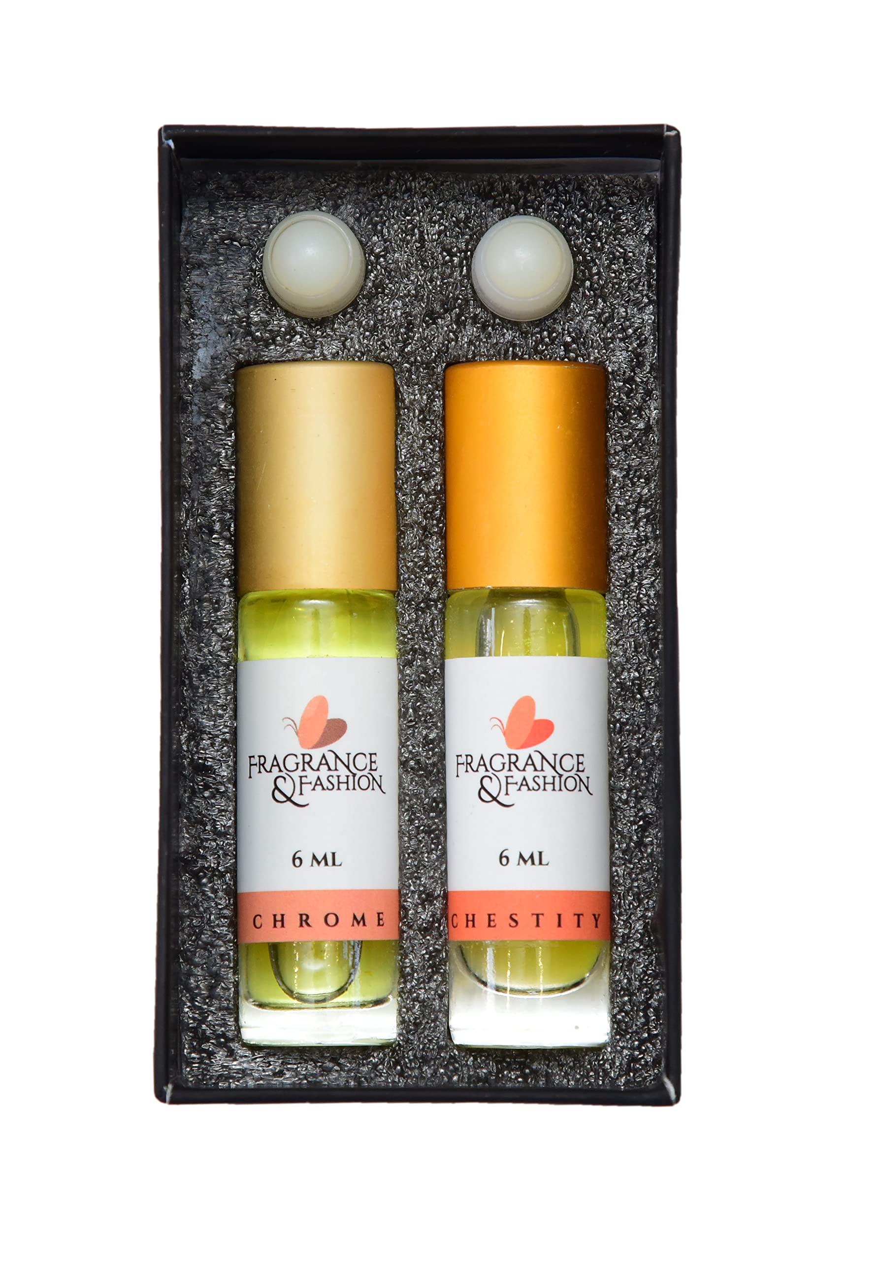 Scented Harmony Perfume Attar Duo - 2 x 6ml Bottles of Luxury Fragrance Oil for Women & Men | Perfect for Daily Wear, Special Occasions & Aromatherapy