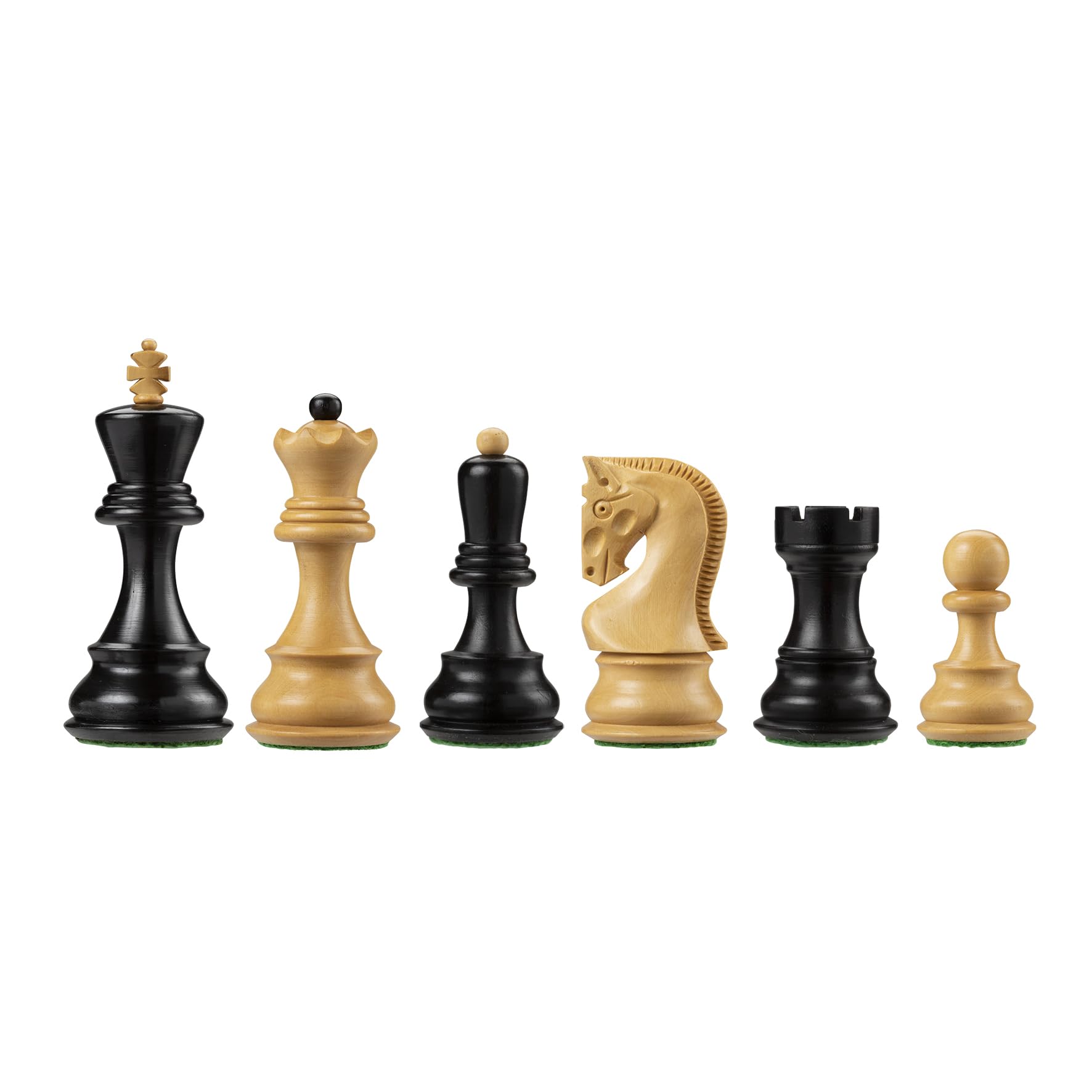 Bobby Fischer Zagreb Ebonized & Boxwood Chess Set - 3.75 Inch King, Premium Weighted Wooden Chess Pieces, European Staunton Style | Luxury Tournament Chess Set for Adults | Perfect for Home Decor, Office Display & Competitive Play
