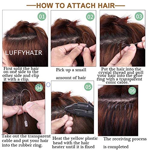 Mongolian Afro Kinky Curly Human Hair Extensions - 100 Strands Micro Loop Hair Weave for Black Women (26inch, Jet Black #1) | Perfect for Protective Styles, Braids, and Natural Hair Volume Boost