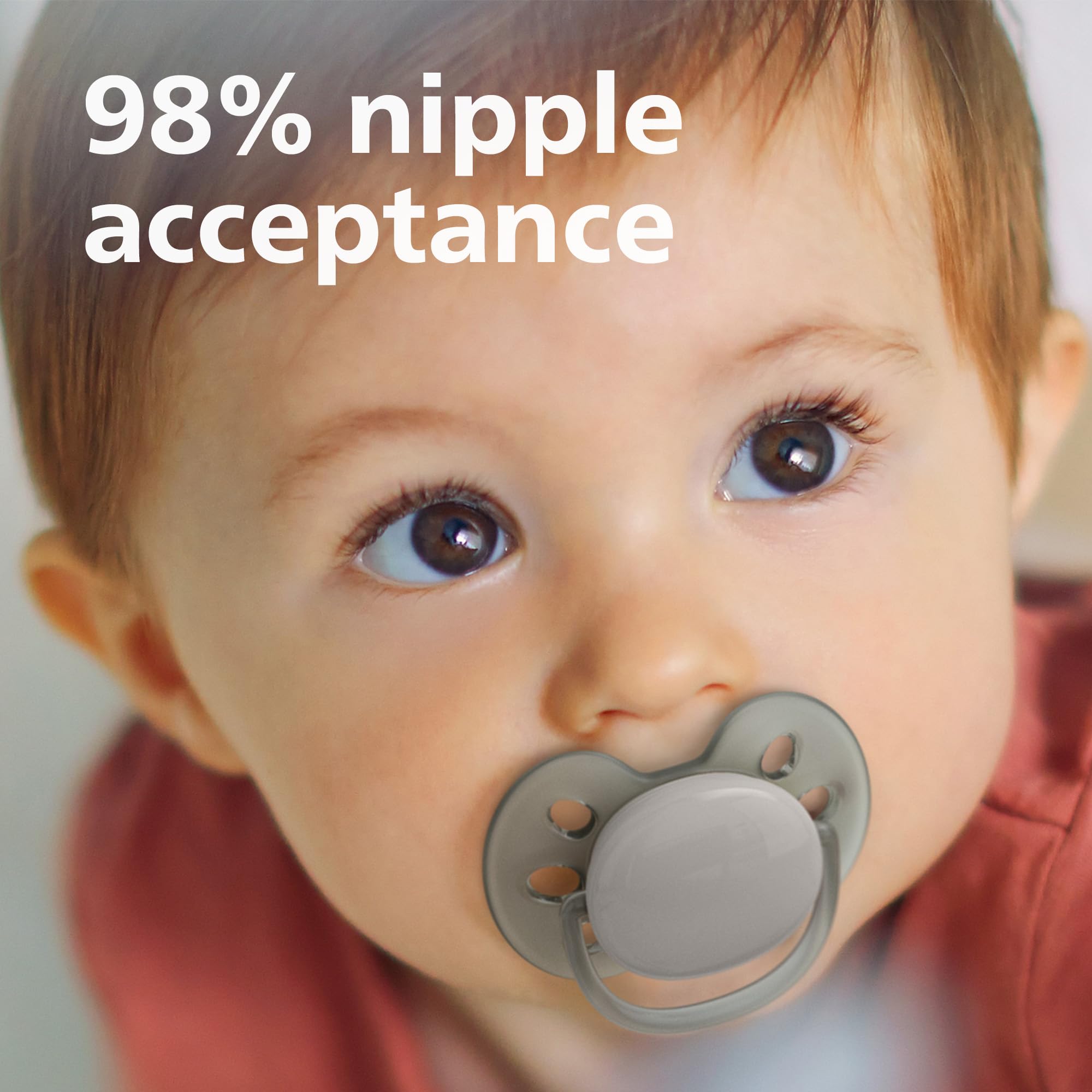 Philips Avent Ultra Soft Pacifier - 4 Pack BPA-Free Baby Soothers for Newborns 0-6 Months | Flexible Orthodontic Nipple with Sterilizer Travel Case | Perfect for Daycare, Stroller & Sleep Comfort